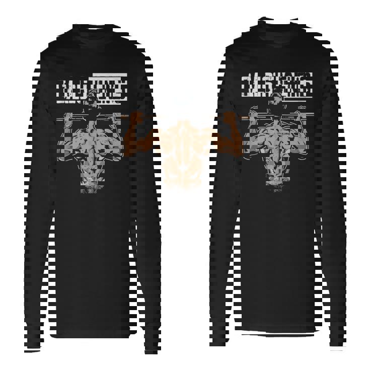 Calistenia Gimnasio Calistenia Entrenamiento En Calle Sin Mangas Camiseta de manga larga
