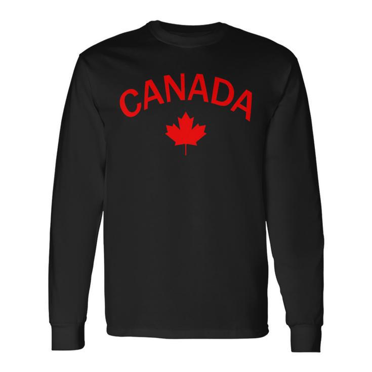 Canada Canada Flag Maple Leaf Canadian Proud Canadian Langarmshirts Geschenkideen