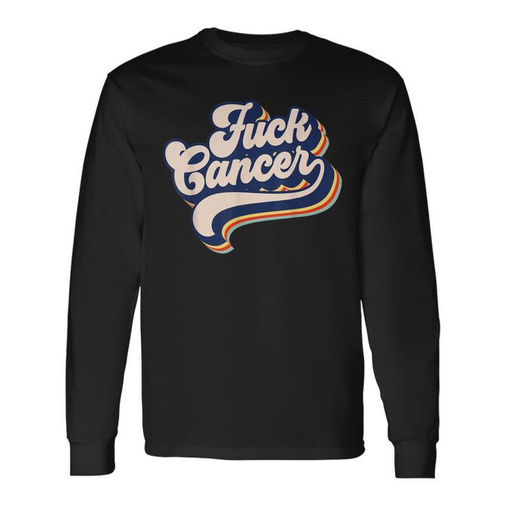 Cancer Cancer Survivor Retro Cancer Langarmshirts Geschenkideen