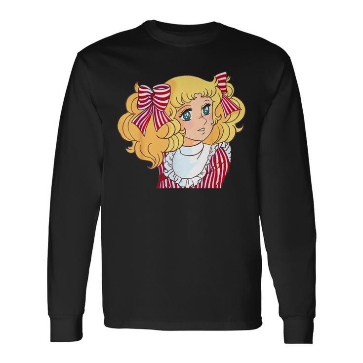 Candy Candy Manga Japonais Rétrointage Années 80 T-shirt à manches longues