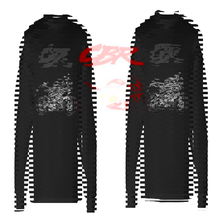 Cbr Motocicleta Motocicleta Carreras De Carretera Ciclistas Bicicletas Deportivas Cbr Camiseta de manga larga