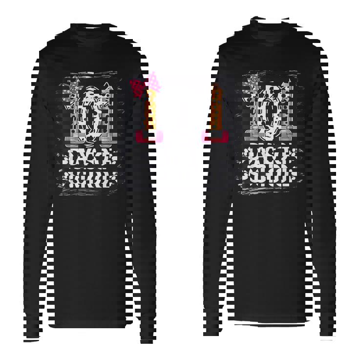Celebrate 101 Days Of School Teacher Kids Long Sleeve T-Shirt