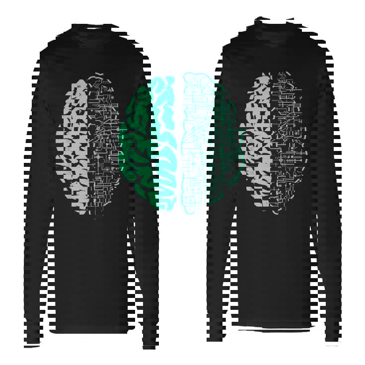 Cerveau Électrique Intelligence Artificielle T-shirt à manches longues