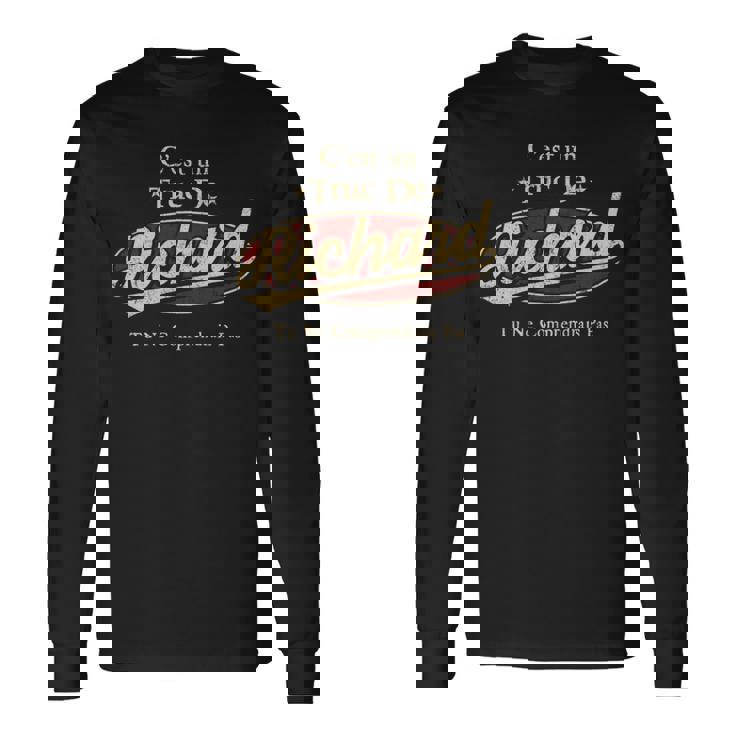 C'est Un Richard Truc De Tu Ne Comprendrais Pas Richard Nom T-shirt à manches longues