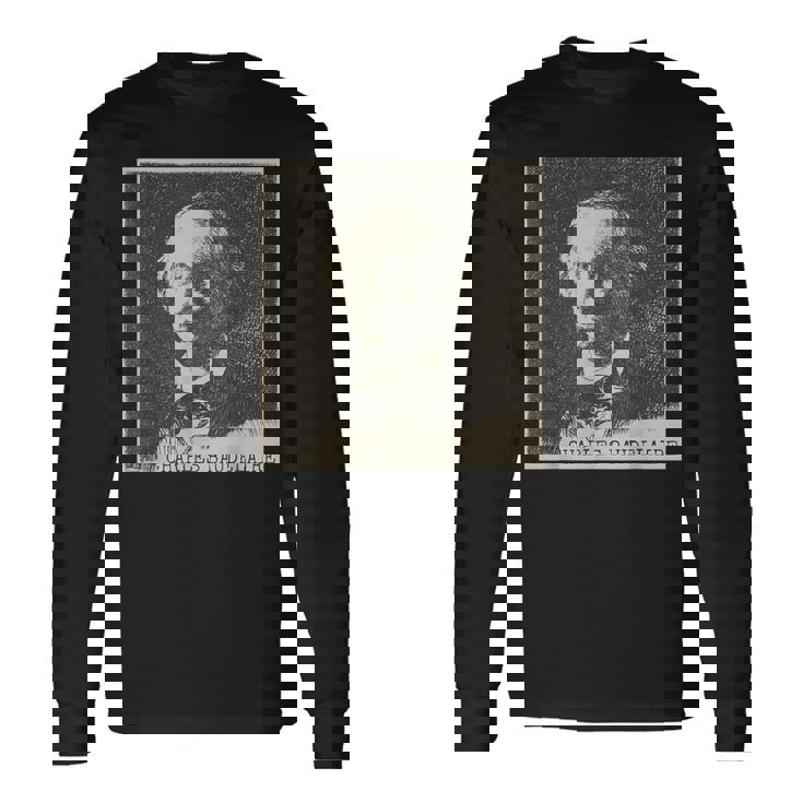 Charles Baudelaire Retrato Poeta Francés Camiseta de manga larga