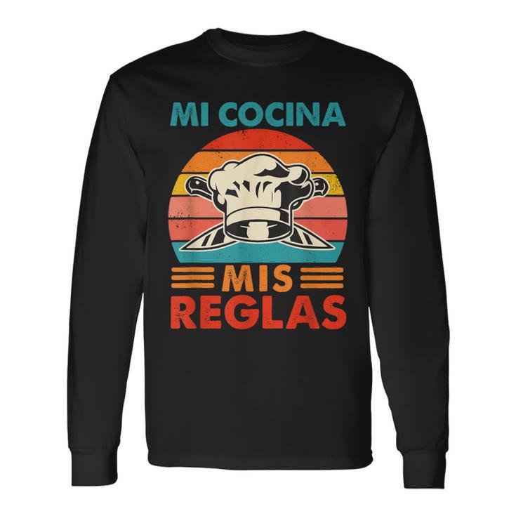 Chef Cocinero Panadero Amante De La Cocina Culinaria Mi Cocina Mis Reglas Camiseta de manga larga