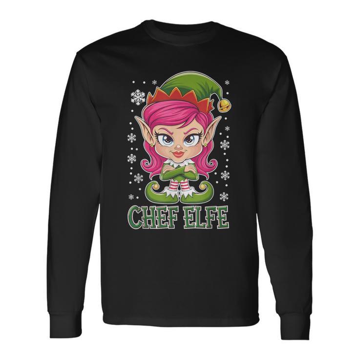 Chef Elf Saying Outfit Christmas Langarmshirts Geschenkideen