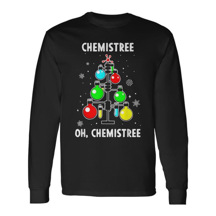 Chemistree Oh Chemistree Science Christmas Chemistry Langarmshirts Geschenkideen