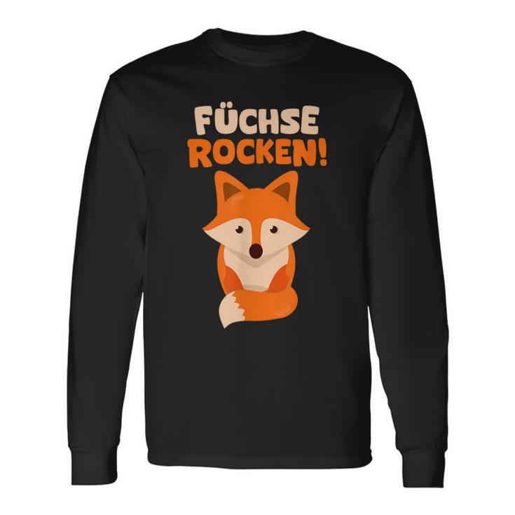 Children's With Fox Rocks Red Fox Pack Langarmshirts Geschenkideen