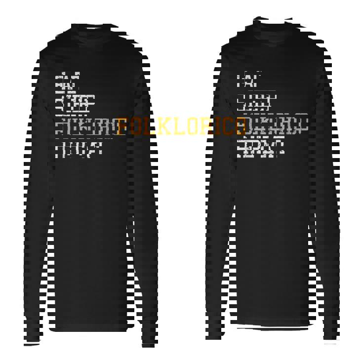 Choreography Dance Moves Folklorico Spanish Folk Dance Long Sleeve T-Shirt