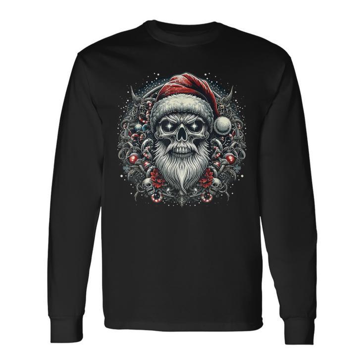 Christmas Skull Christmas Death Heavy Xmas Langarmshirts Geschenkideen