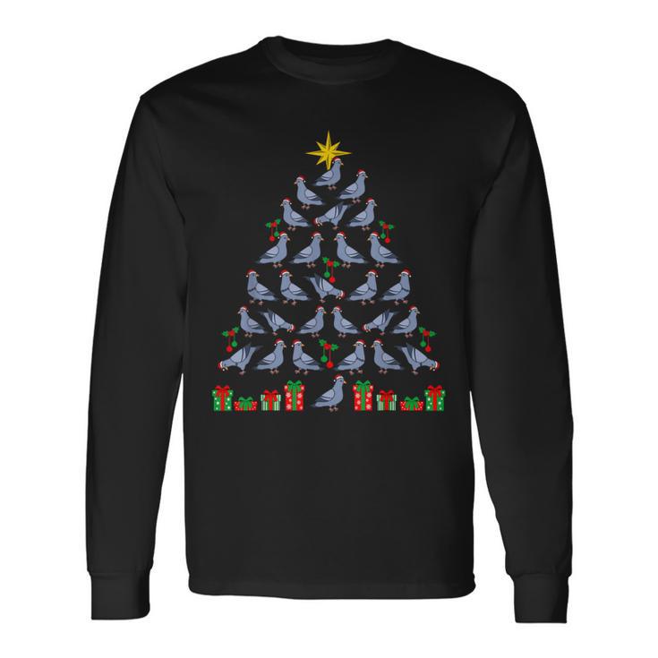 Christmas Tree Doves Pigeon Breeder Christmas Langarmshirts Geschenkideen