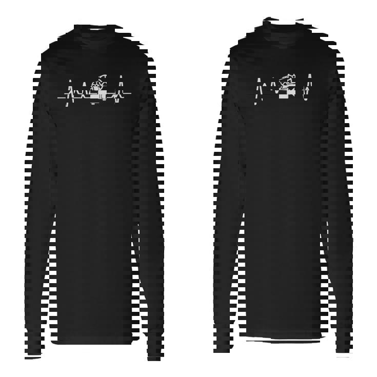 Cinéphile De Cinéma Famille Battements De Cœur T-shirt à manches longues