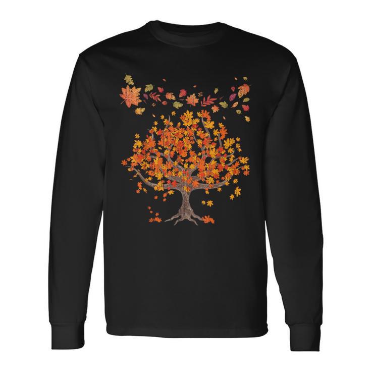 Colourful Leaves Autumn Tree Autumn Leaves Nature Autumn S Langarmshirts Geschenkideen