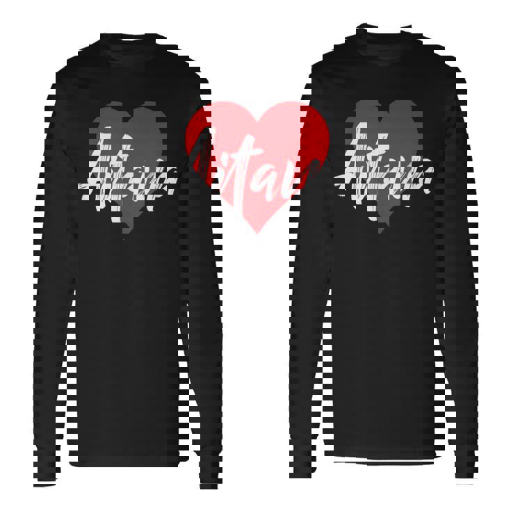 Con Nombre I Love Aitana I Heart Named Camiseta de manga larga