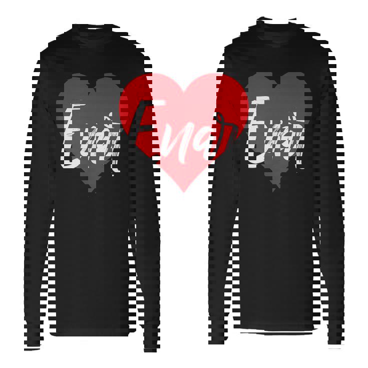 Con Nombre I Love Enar I Heart Named Camiseta de manga larga