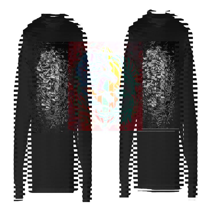 Corbeau Japonais Tokyo Kitsune Inspiré Du Style Asiatique Des Années 80 T-shirt à manches longues Idées cadeaux