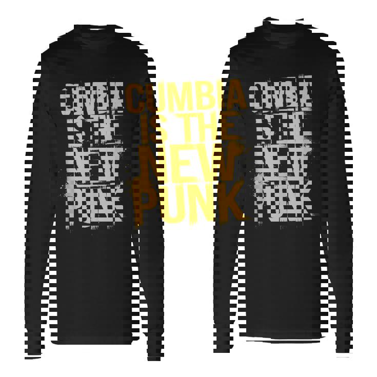 Cumbia Es El Nuevo Punk Bold Sin Mangas Camiseta de manga larga
