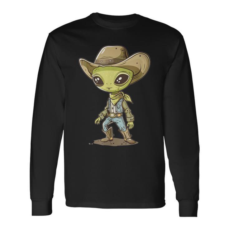 Cute Alien Cowboy Langarmshirts Geschenkideen