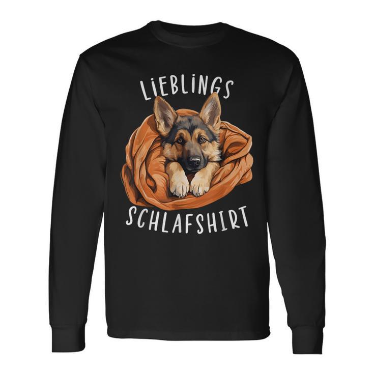 Cute Dog Official Favourite Sleep Shepherd Langarmshirts Geschenkideen