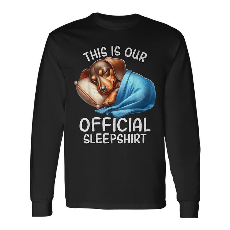 Dachshund Pyjamas Official Dachshund Langarmshirts Geschenkideen