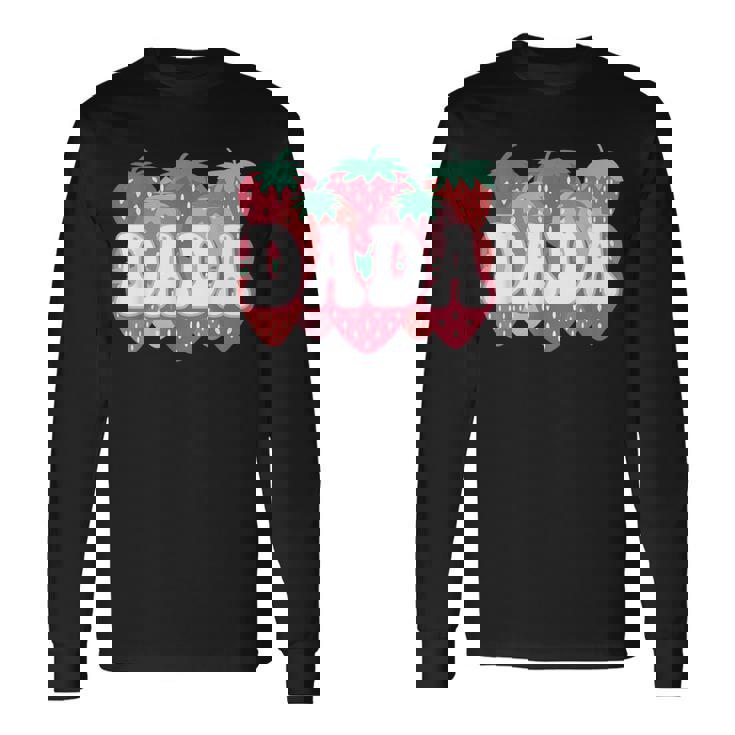 Dada Of The Berry First Birthday Strawberry Family Matching Long Sleeve T-Shirt