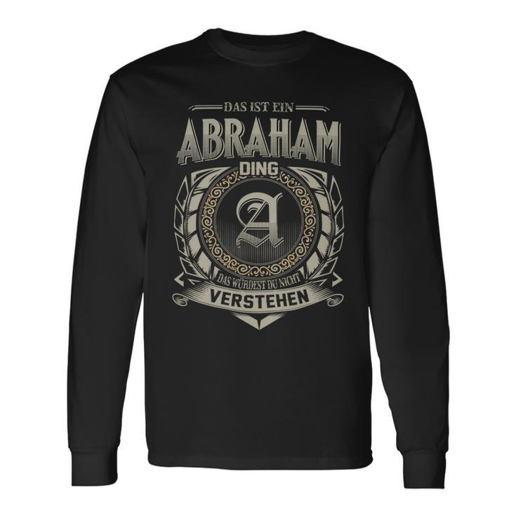 Das Ist Ein Abraham Ding Abraham Name Langarmshirts Geschenkideen