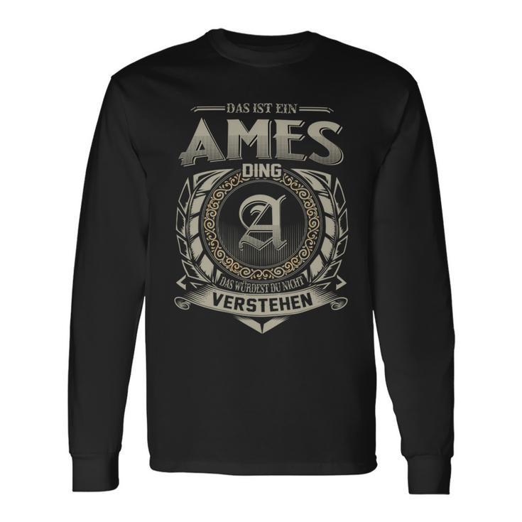 Das Ist Ein Ames Ding Ames Name Langarmshirts Geschenkideen