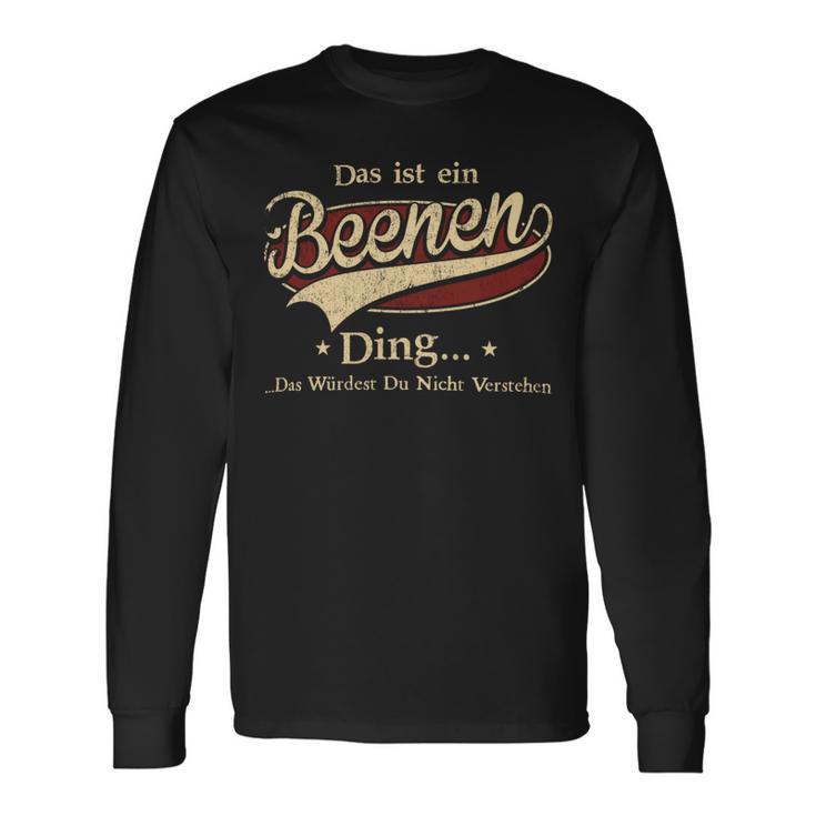 Das Ist Ein Beenen Ding Das Würdest Du Nicht Verstehen Beenen Name Langarmshirts Geschenkideen