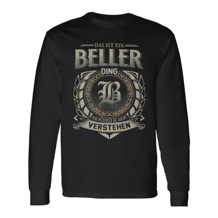 Das Ist Ein Beller Ding Beller Name Langarmshirts Geschenkideen