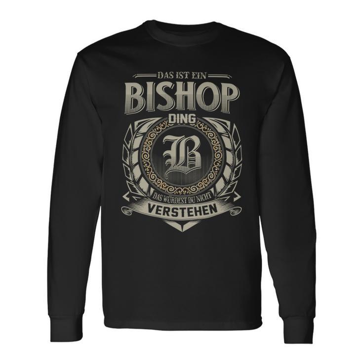 Das Ist Ein Bishop Ding Bishop Name Langarmshirts Geschenkideen