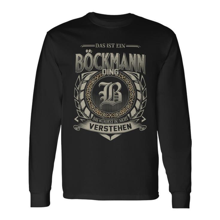 Das Ist Ein Boeckmann Ding Boeckmann Name Langarmshirts Geschenkideen