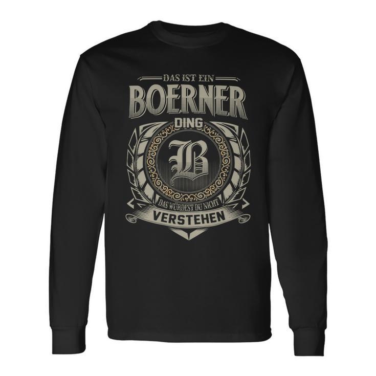 Das Ist Ein Boerner Ding Boerner Name Langarmshirts Geschenkideen