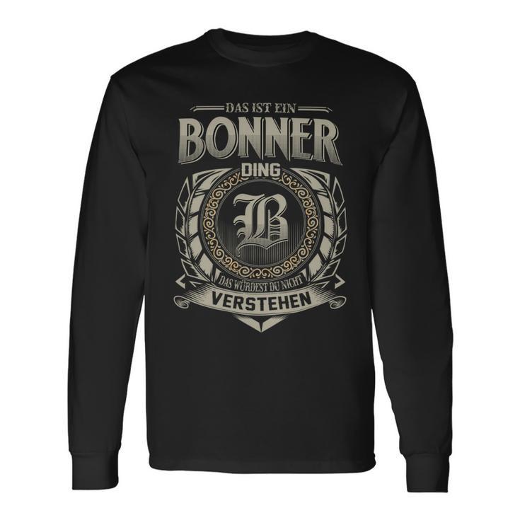 Das Ist Ein Bonner Ding Bonner Name Langarmshirts Geschenkideen