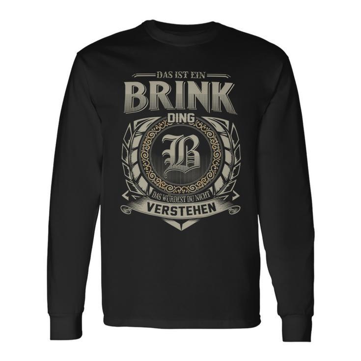 Das Ist Ein Brink Ding Brink Name Langarmshirts Geschenkideen