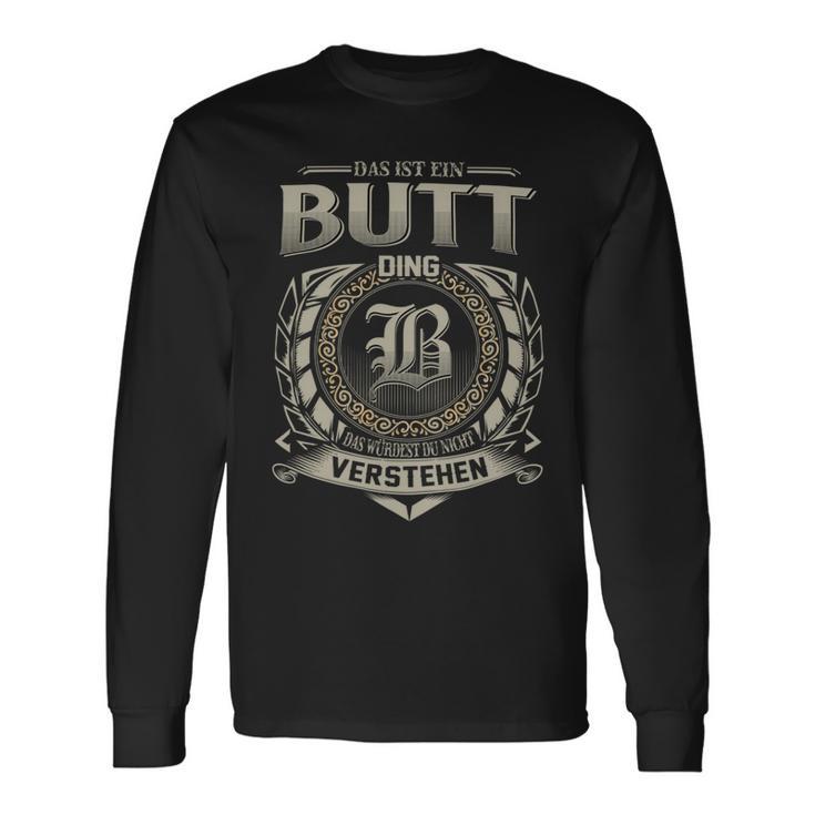 Das Ist Ein Butt Ding Butt Name Langarmshirts Geschenkideen