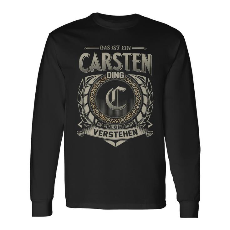 Das Ist Ein Carsten Ding Carsten Name Langarmshirts Geschenkideen