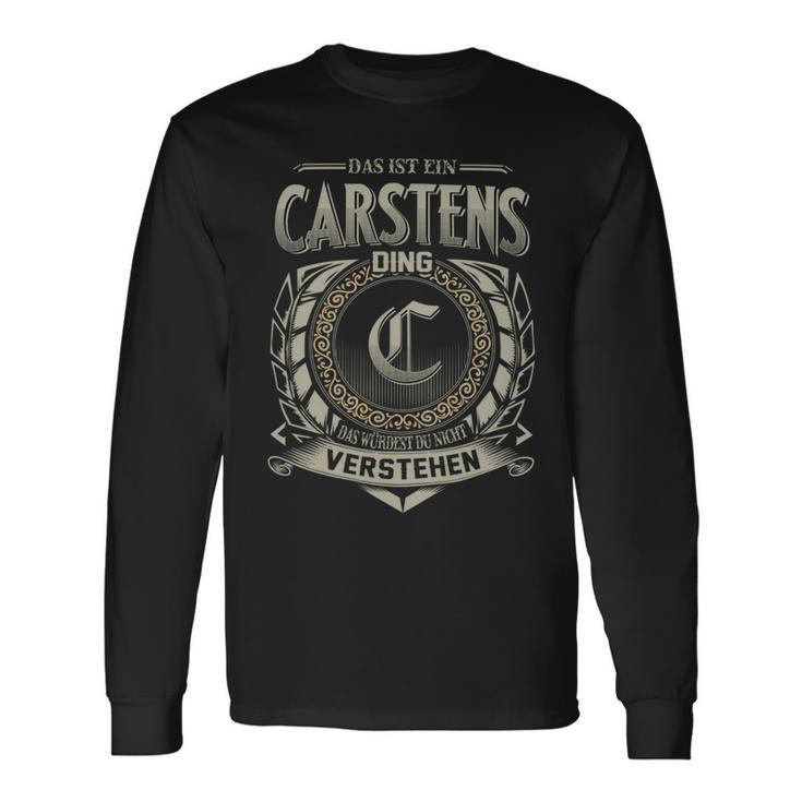 Das Ist Ein Carstens Ding Carstens Name Langarmshirts Geschenkideen