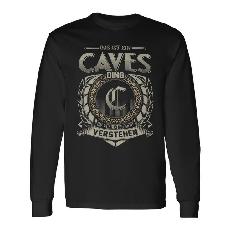 Das Ist Ein Caves Ding Caves Name Langarmshirts Geschenkideen