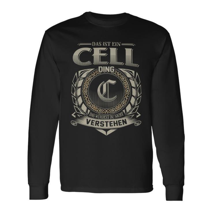 Das Ist Ein Cell Ding Cell Name Langarmshirts Geschenkideen