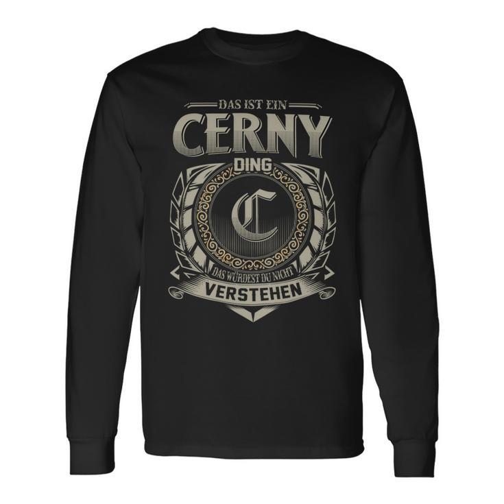 Das Ist Ein Cerny Ding Cerny Name Langarmshirts Geschenkideen