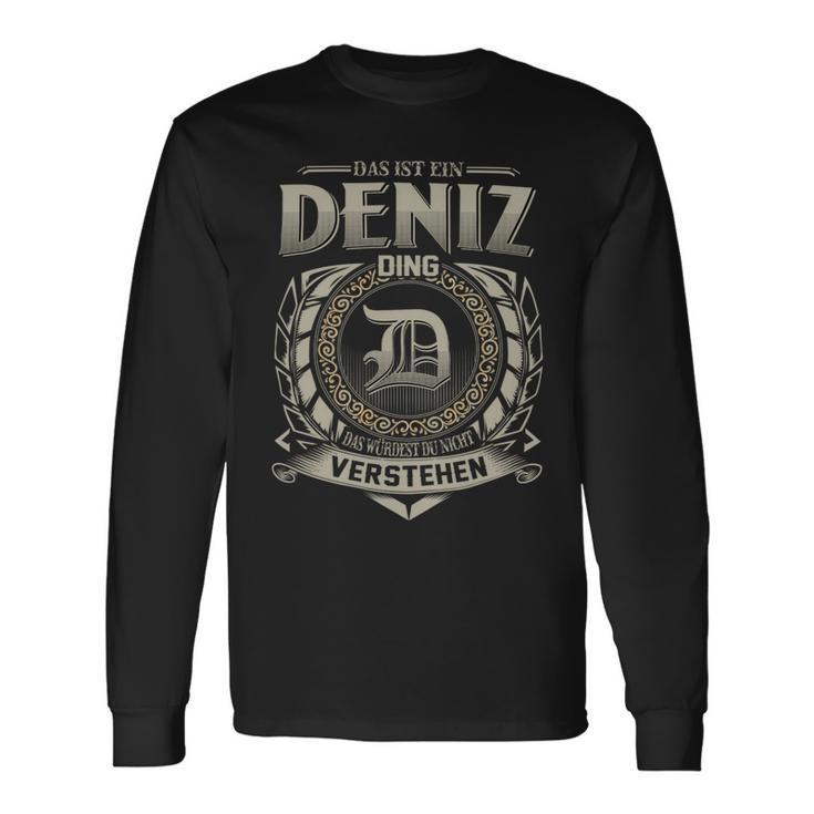 Das Ist Ein Deniz Ding Deniz Name Langarmshirts Geschenkideen