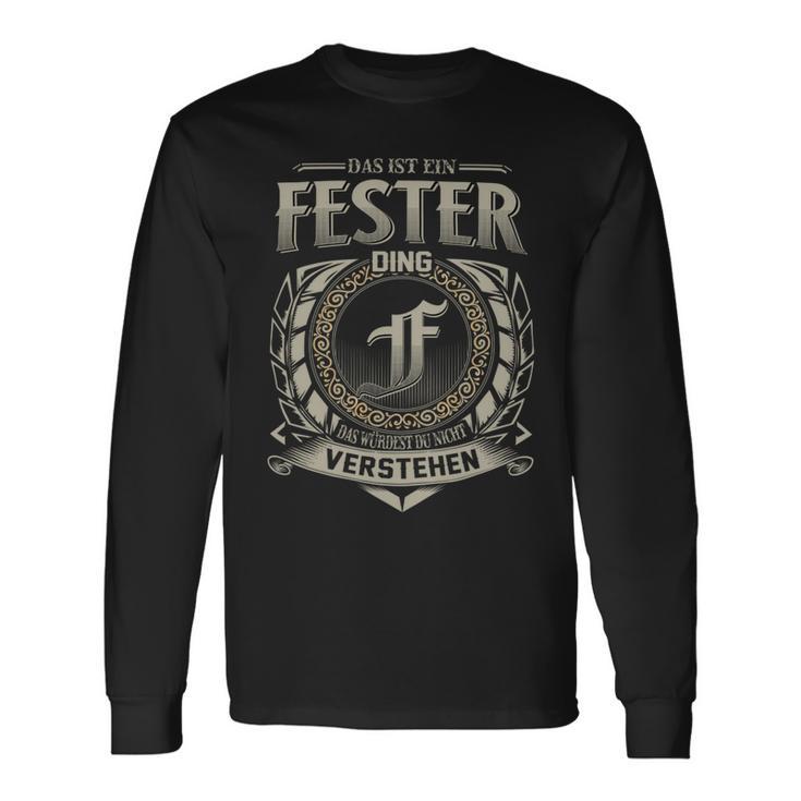 Das Ist Ein Fester Ding Fester Name Langarmshirts Geschenkideen