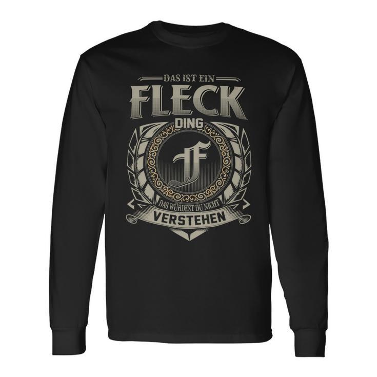 Das Ist Ein Fleck Ding Fleck Name Langarmshirts Geschenkideen