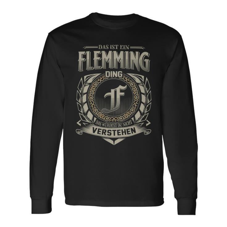 Das Ist Ein Flemming Ding Flemming Name Langarmshirts Geschenkideen