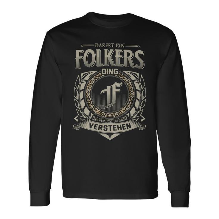 Das Ist Ein Folkers Ding Folkers Name Langarmshirts Geschenkideen