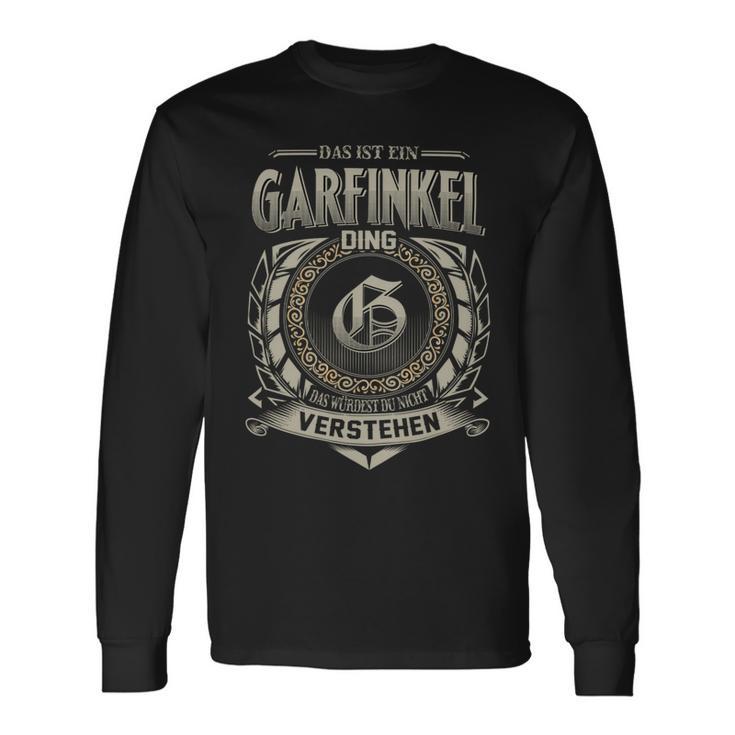 Das Ist Ein Garfinkel Ding Garfinkel Name Langarmshirts Geschenkideen