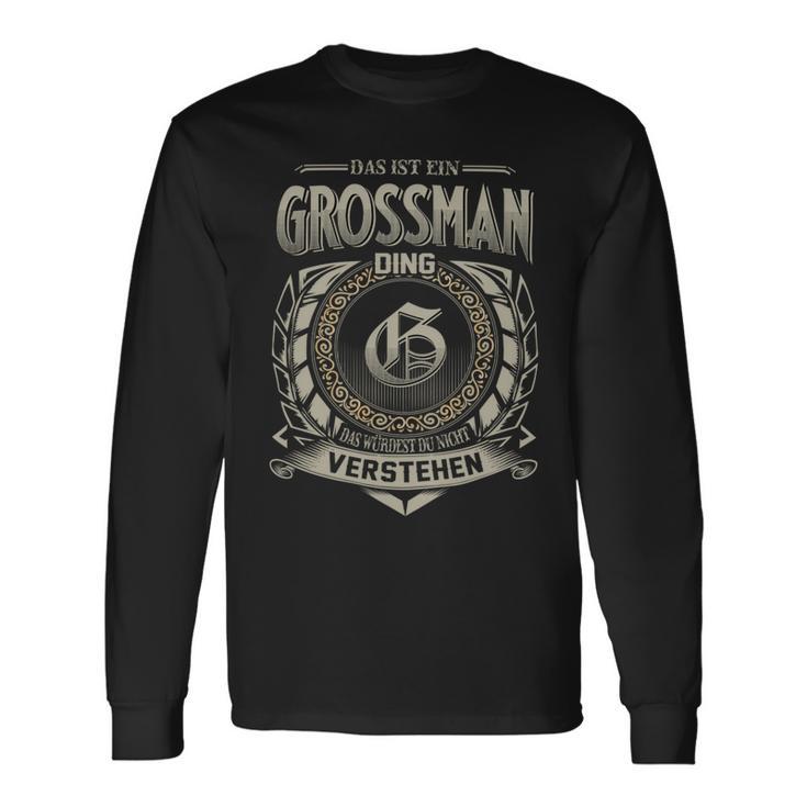 Das Ist Ein Grossman Ding Grossman Name Langarmshirts Geschenkideen