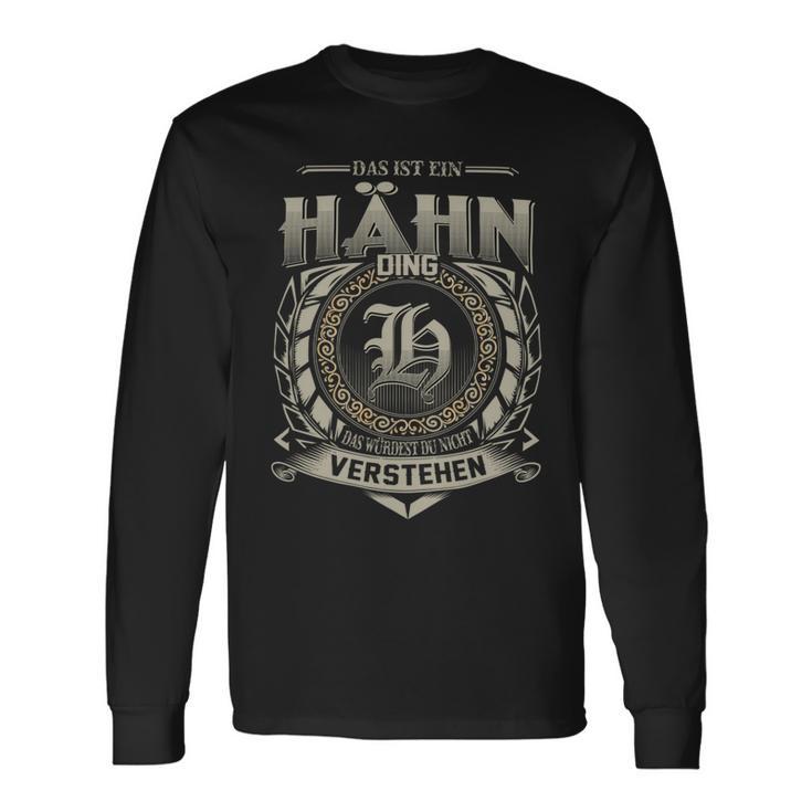 Das Ist Ein Haehn Ding Haehn Name Langarmshirts Geschenkideen