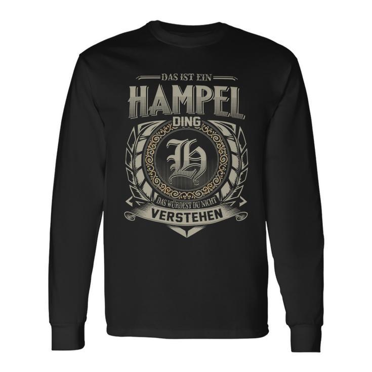 Das Ist Ein Hampel Ding Hampel Name Langarmshirts Geschenkideen